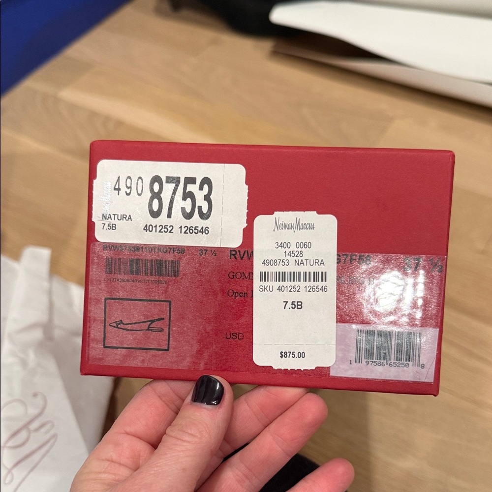 Roger Vivier Red Shoe Box with White Logo - Picture 2 of 8